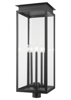 5 Light Outdoor Post Mount Fixture (276|5018PHXLR-BK)