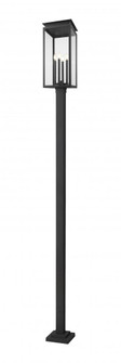 4 Light Outdoor Post Mounted Fixture (276|5018PHBS-536P-BK)