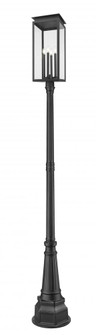 4 Light Outdoor Post Mounted Fixture (276|5018PHBR-564P-BK)