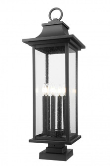 6 Light Outdoor Pier Mounted Fixture (276|5017PHXLS-SQPM-BK)