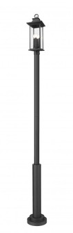 4 Light Outdoor Post Mounted Fixture (276|5017PHBR-5010P-BK)
