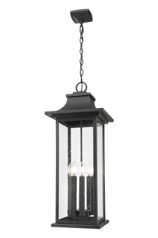 6 Light Outdoor Chain Mount Ceiling Fixture (276|5017CHXL-BK)