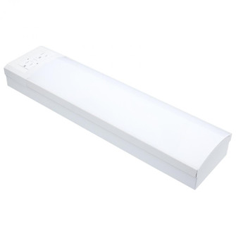 14 Watt 18 Inch LED Ceiling Wrap; Dual GFCI; 27K/30K/35K/40K/50K CCT Selectable; White Finish (81|62/700)
