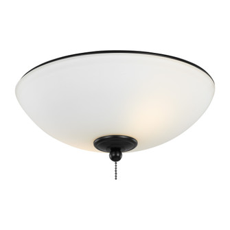 12'' LED Light Kit in Matte Black with Matte White Glass (38|MC266BK)