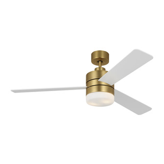 Era 52 LED Ceiling Fan in Burnished Brass with Matte White Blades and Light Kit (38|3ERAR52BBSD)