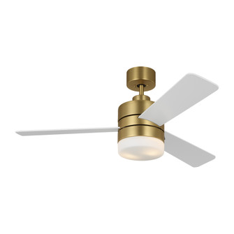 Era 44 LED Ceiling Fan in Burnished Brass with Matte White Blades and Light Kit (38|3ERAR44BBSD)