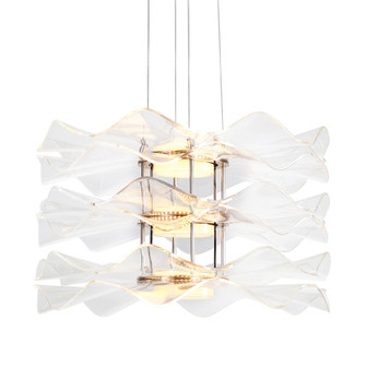 Golden Lighting Vetrina Integrated LED 3-tier Pendant in Light Gold (36|8046-3P LG)