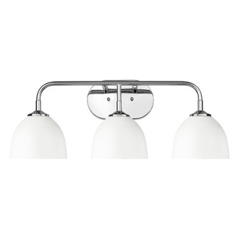Yep by Golden Lighting Zoey 3-light Vanity in Chrome and Matte White shade (36|6956-BA3 CH-WHT)