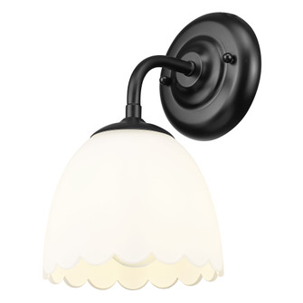 Golden Lighting Dorinda 1-light Wall Sconce in Matte Black (36|6954-1W BLK-OP)