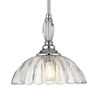 Golden Lighting Audra 1-light Pendant in Chrome (36|6952-M CH-CLR)