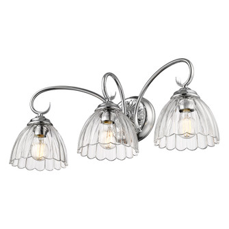 Golden Lighting Audra 3-light Vanity in Chrome (36|6952-BA3 CH-CLR)