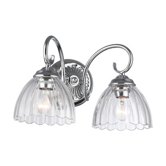 Golden Lighting Audra 2-light Vanity in Chrome (36|6952-BA2 CH-CLR)