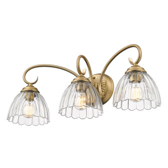 Golden Lighting Audra 3-light Vanity in Brushed Champagne Brass (36|6952-BA3 BCB-CLR)