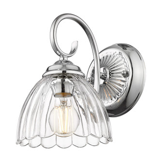 Golden Lighting Audra 1-light Wall Sconce in Chrome (36|6952-1W CH-CLR)