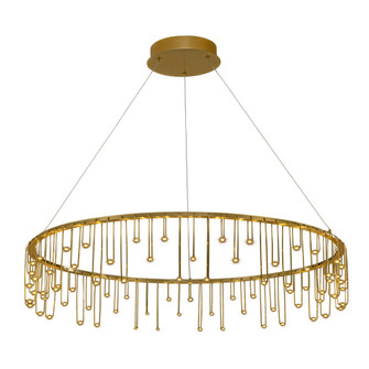 Golden Lighting Lucerna Integrated LED 39in Chandelier in Stainless Steel Gold (36|5461-39 SSG)