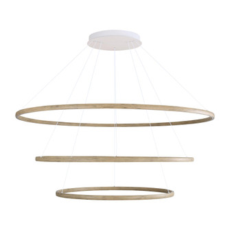 Golden Lighting Veritas Integrated LED 71in 3-tier Chandelier in Driftwood (36|5460-71-59-47 DW)