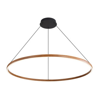 Golden Lighting Veritas Integrated LED 71in Chandelier in Walnut (36|5460-71 WA)
