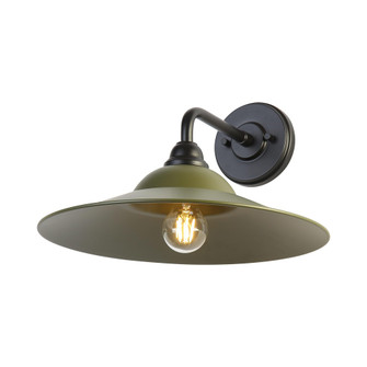 Yep by Golden Lighting Croma 1-light Wall Sconce in Matte Pine shade (36|5096-OWL15 BLK-MP)