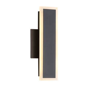 Golden Lighting Obsidian Integrated LED 12in Outdoor Wall in Sand Black (36|4072-OWL12 SNB)