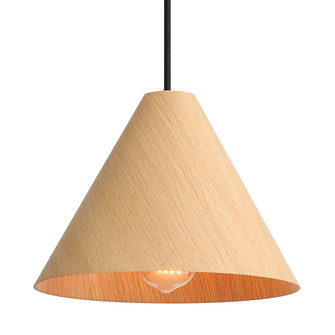 Golden Lighting Conique 1-light 10in Pendant in Light Walnut (36|3988-10 LWA)