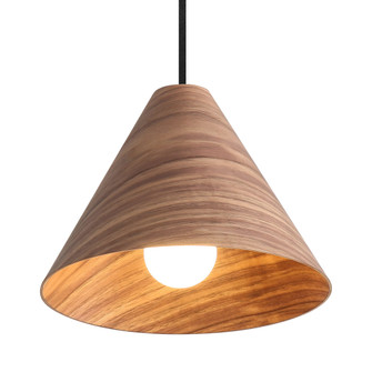Golden Lighting Conique 1-light 10in Pendant in Dark Walnut (36|3988-10 DWA)