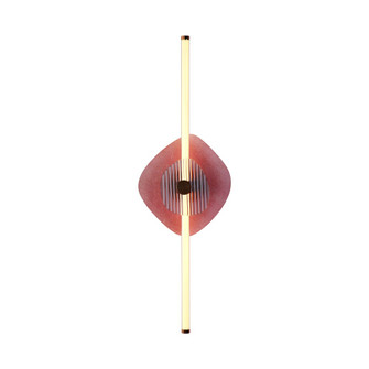 Yep by Golden Lighting Colorella LED Wall Sconce in Rose Gold with Purple and Blue Glass (36|3882-39 RG PU-RB)