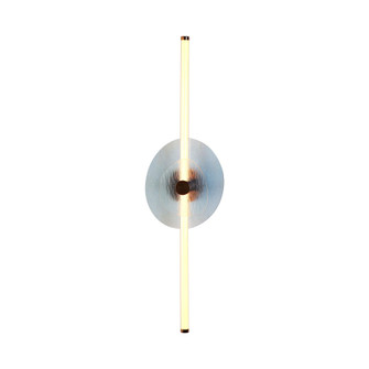 Yep by Golden Lighting Colorella LED Wall Sconce in Rose Gold with Blue and Clear Glass (36|3882-39 RG BL-CL)