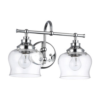 Wry Lighting Daphne 2-light Vanity in Chrome (36|3610-BA2 CH-CLR)