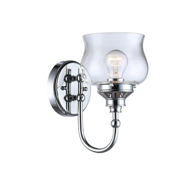 Wry Lighting Daphne 1-light Wall Sconce in Chrome (36|3610-1W CH-CLR)