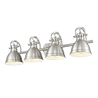Yep by Golden Lighting Duncan 4-light Vanity in Pewter (36|3602-BA4 PW-PW)