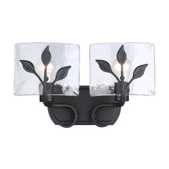 Golden Lighting Calla 2-light Vanity in Natural Black (36|3160-BA2 NB-HWG)