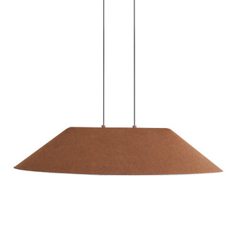 Golden Lighting Faroe 30in Integrated LED Pendant in Coffee/Black Felt (36|3133-P30 CO-BK)