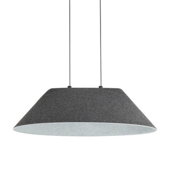 Golden Lighting Faroe 21in Integrated LED Pendant in Flecked Black/Grey Felt (36|3133-P21 FB-GY)