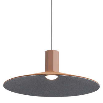 Golden Lighting Faroe 20in Integrated LED Pendant in Coffee/Black Felt (36|3133-P20 CO-BK)