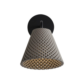 Golden Lighting Clarus Integrated LED Wall Sconce in Grey Cement (36|2419-OWL GCT)