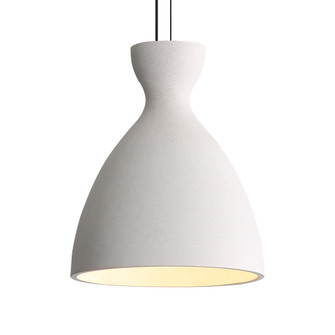 Golden Lighting Aethera 10in Integrated LED Pendant in White Sandstone Cement (36|2173-10 WCT)