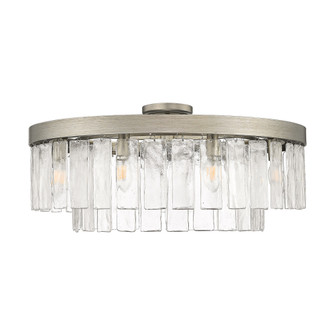 Golden Lighting Ciara 9-light Semi-Flush Mount in Peruvian Silver (36|1768-9SF PS-HWG)