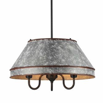 Wry Lighting Jasper 3-light Pendant in Antique Black Iron (36|0877-3P ABI-GV)