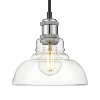 Yep by Golden Lighting Carver 1-light Pendant in Chrome (36|0305-S CH-CLR)