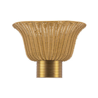 Rancho 14-in Brushed Gold Socket Damp-Rated Wall/Vanity Light (7713|WV667014BG)