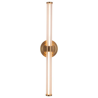 Elsie 24-in Brushed Gold Damp-Rated Dimmable LED Wall/Vanity Light (7713|WV509024BG-UNV)
