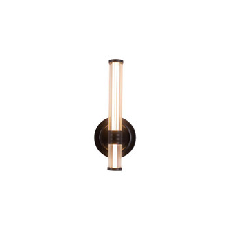 Elsie 12-in Matte Black Damp-Rated Dimmable LED Wall/Vanity Light (7713|WV509012MB-UNV)