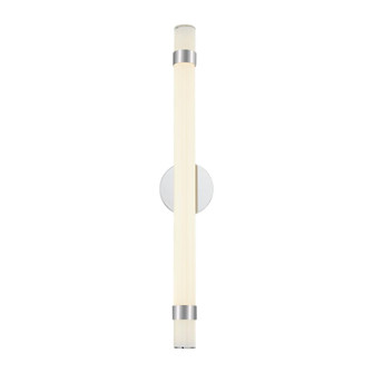 Madison 30-in Polished Nickel/Glossy Opal Damp-Rated Dimmable LED Wall/Vanity Light (7713|WV324230PNGO-UNV)