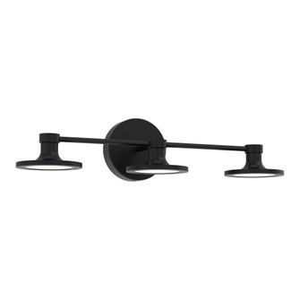 Issa 21-in Matte Black Damp-Rated Dimmable LED Vanity Light (7713|VL418021MB-UNV)