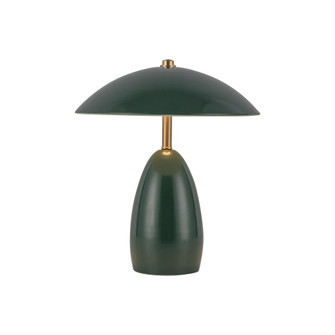 Poppy 9-in Pine Green Damp-Rated Dimmable LED Table Lamp (7713|TL437409PGN)