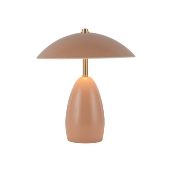 Poppy 9-in Peach Damp-Rated Dimmable LED Table Lamp (7713|TL437409PEC)