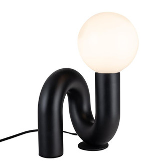 Sadie 6-in Glossy Black Socket Table Lamp (7713|TL420107GBK)