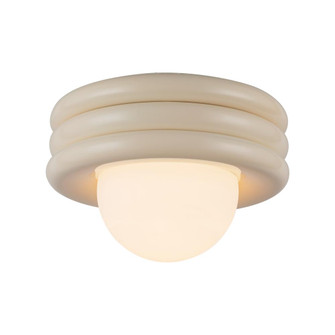 Harvey 12-in Pearl White Socket Semi-Flush Mount (7713|SF426012PW)