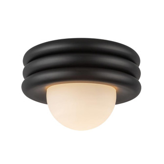Harvey 12-in Matte Black Socket Semi-Flush Mount (7713|SF426012MB)