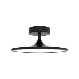 Issa 12-in Matte Black Dimmable LED Semi Flush Mount (7713|SF418012MB-UNV)